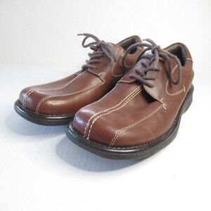 Reaction By Kenneth Cole Mens Brown Leather Shoes Size 9 RM11587LE-Q20381